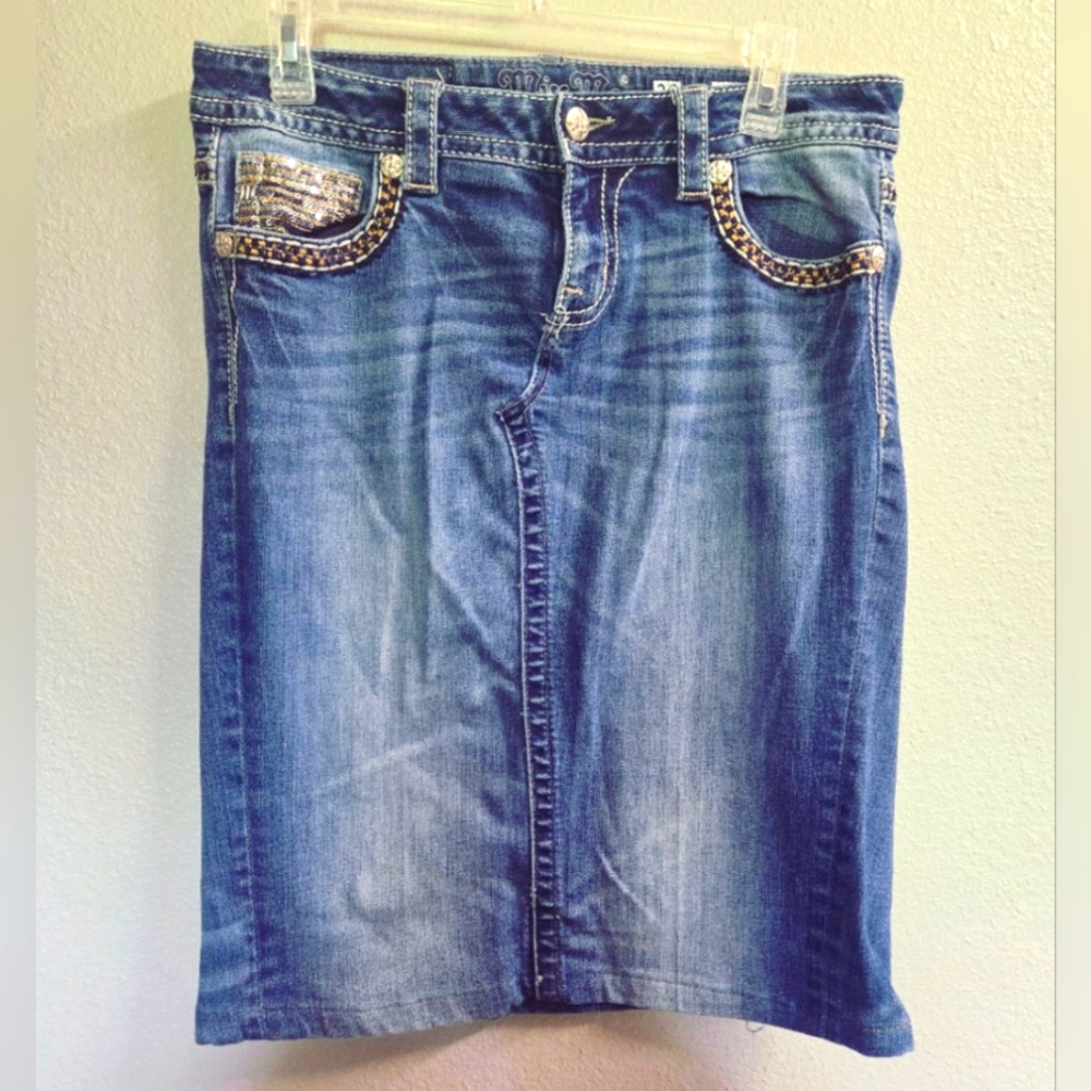 Miss Me Jean Skirt